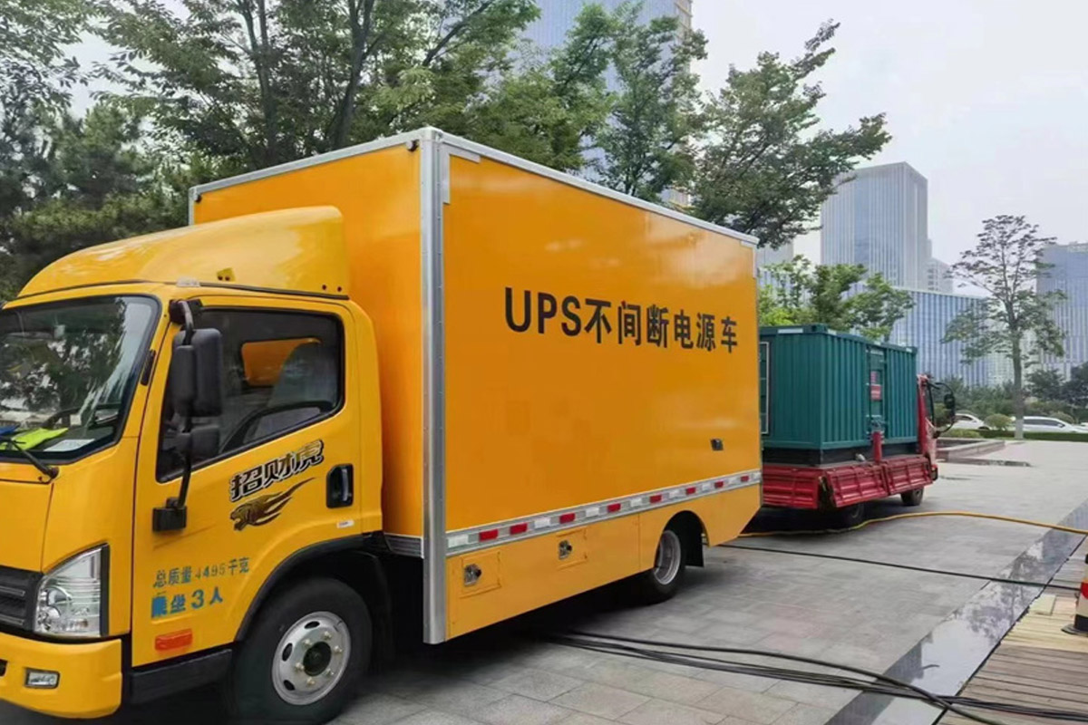 加格达奇发电机租赁施工现场