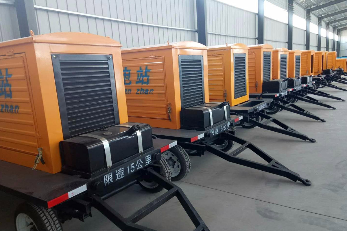 加格达奇发电机租赁施工现场